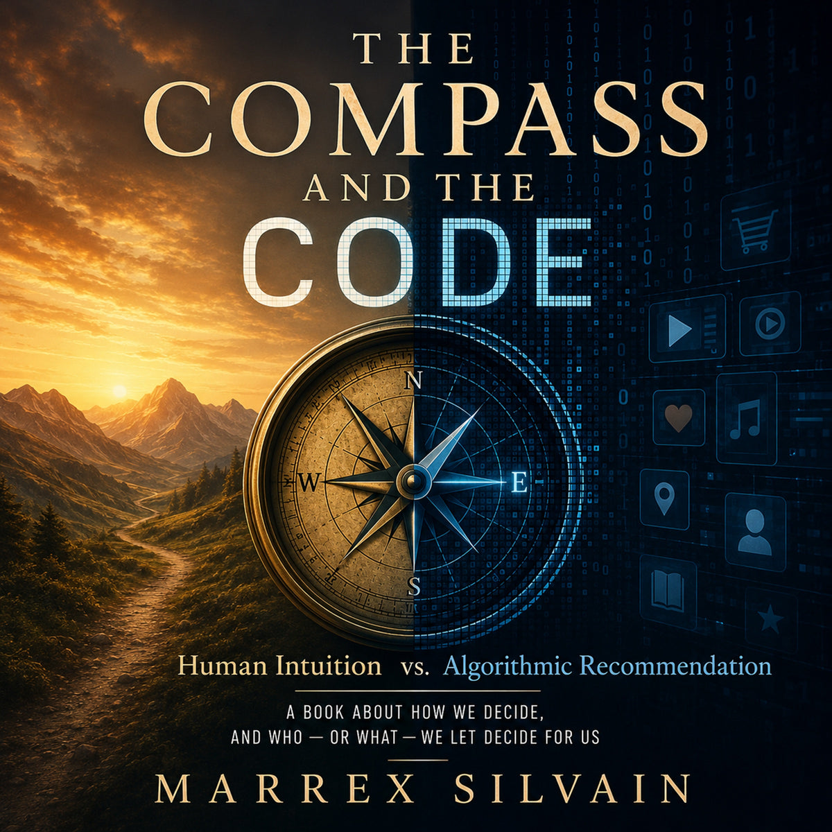The Compass and the Code: Human Intuition vs. Algorithmic Recommendation  A book about how we decide, and who — or what — we let decide for us