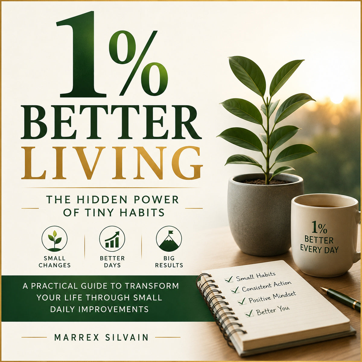 1% Better Living: The Hidden Power of Tiny Habits. A Practical Guide to Transform Your Life Through Small Daily Improvements